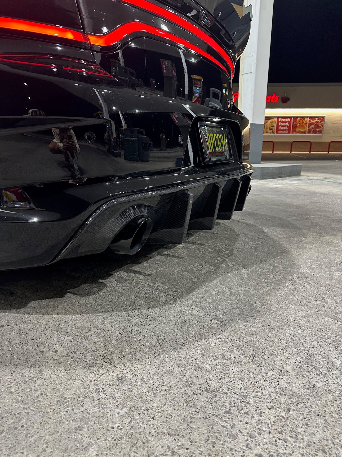 Carbon Fiber Rear Diffuser - 2021-2023 Dodge Charger Wide Body