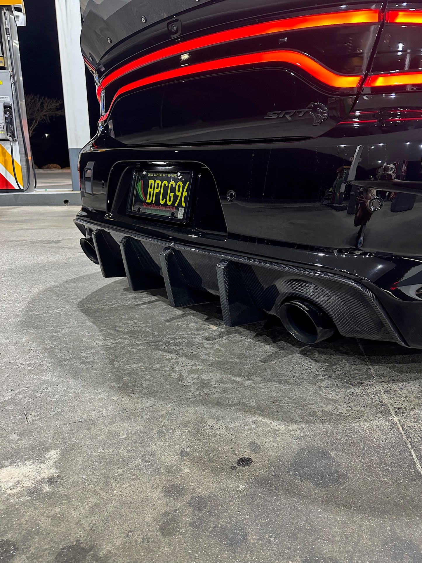 Carbon Fiber Rear Diffuser - 2021-2023 Dodge Charger Wide Body