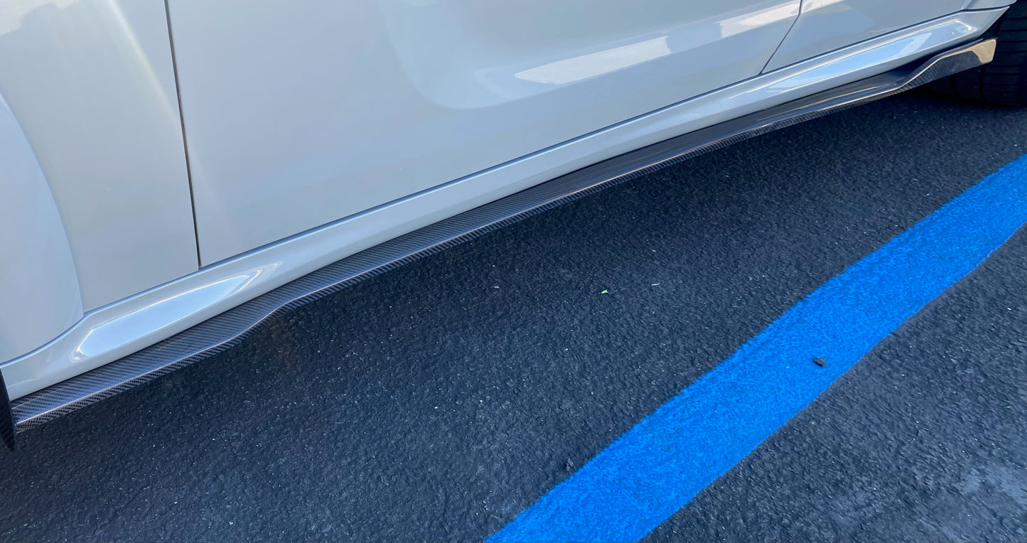 Carbon Fiber Side Skirts - 2021-2023 Dodge Charger Wide Body