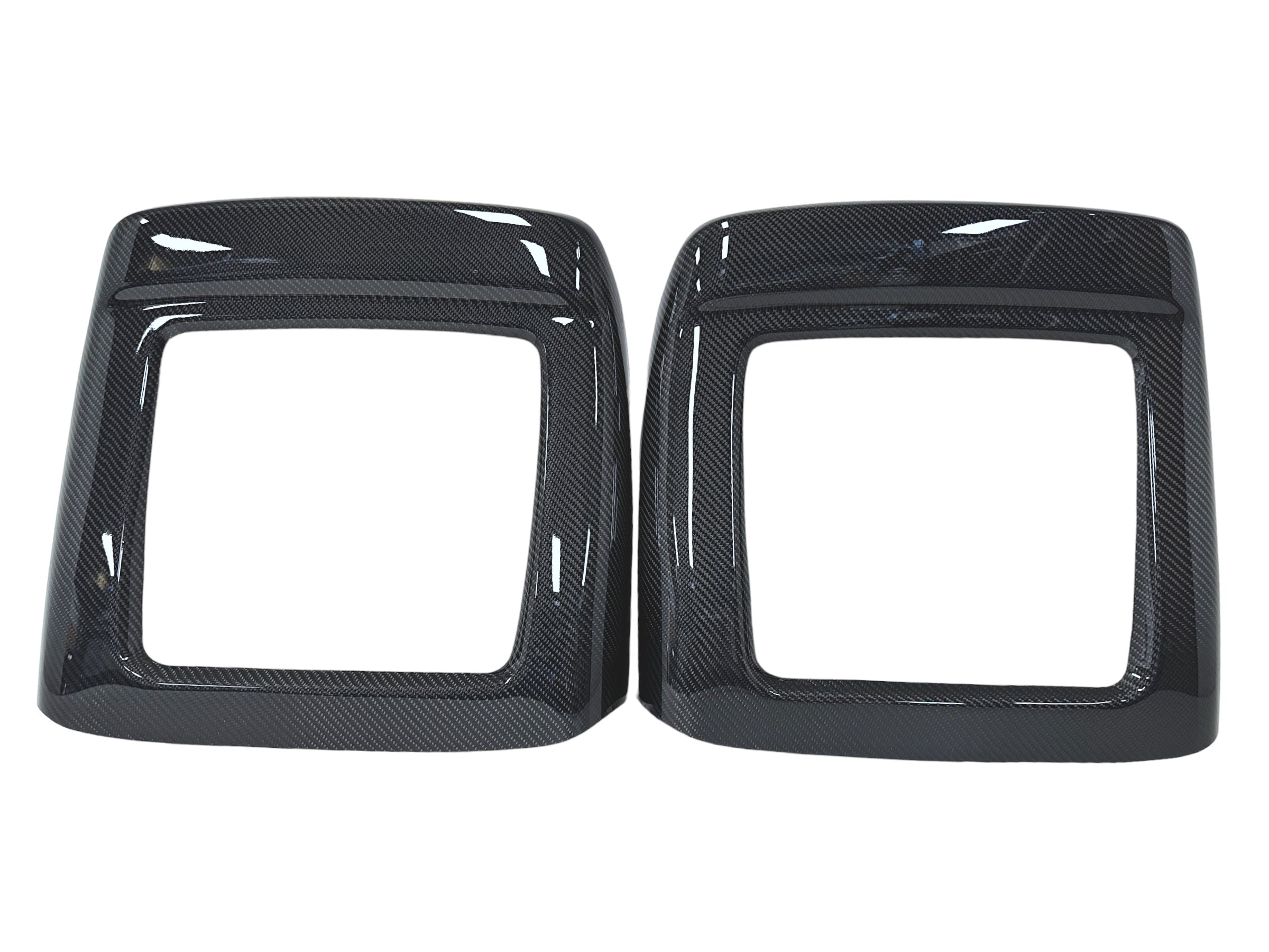 4-Pack Red Carbon Fiber Seat Belt Button Decor Covers For Dodge Charger 2011+ & Chrysler 300C
