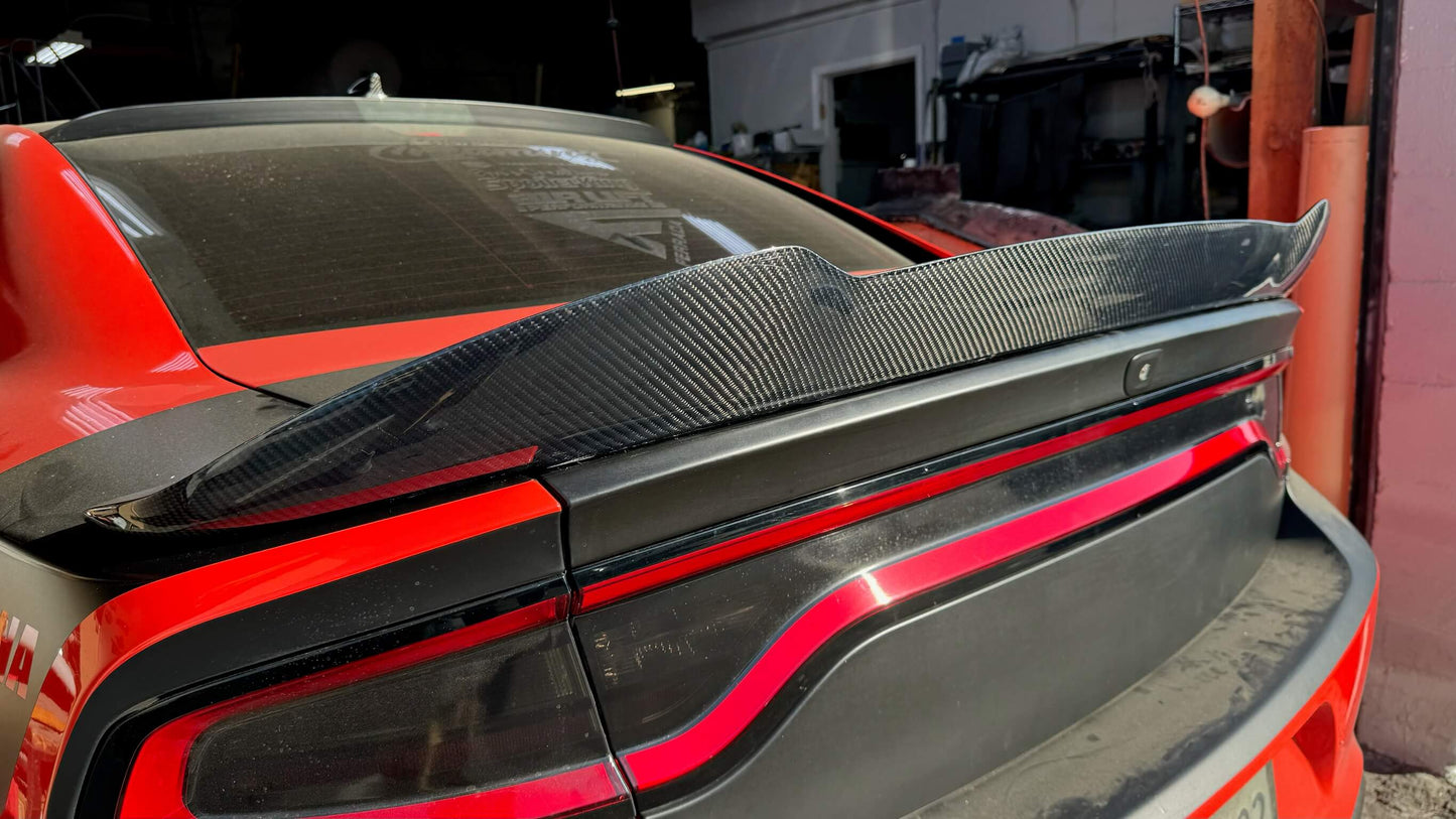 Carbon Fiber Spoiler - 2015-2023 Dodge Charger Wide Body and Slim Body