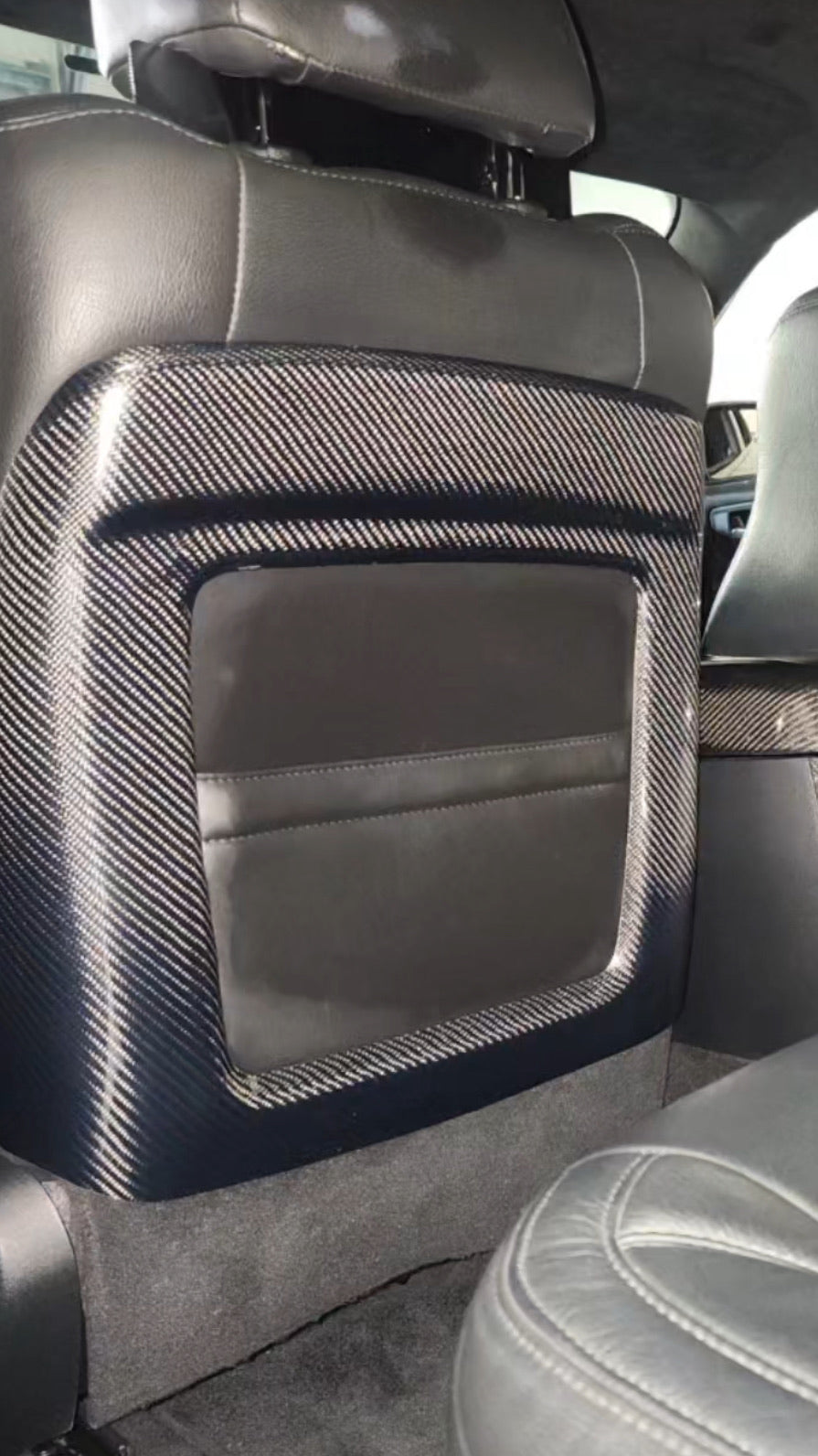 Carbon Fiber Back Seat Cover - 2015-2023 Dodge Charger Wide Body and Slim Body - 2012 Chrysler 300