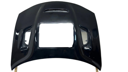 2015-2023 Dodge Charger Fiberglass Redeye V2 Style Hood - Widebody & Slim Body top view