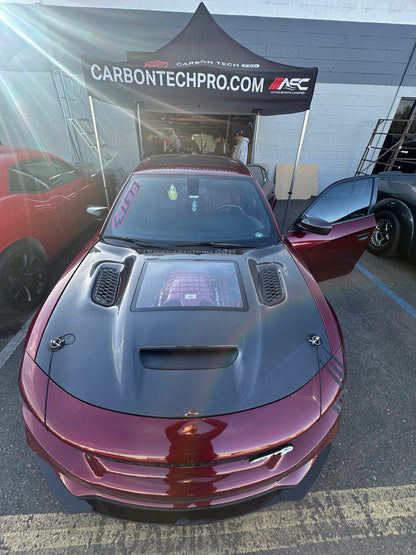 Carbon Fiber Hood - 2015-2023 Dodge Charger Wide Body and Slim Body